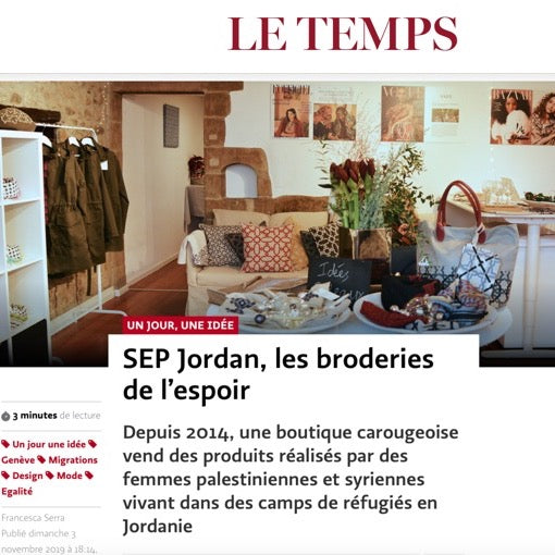 SEP featured in Le Temps