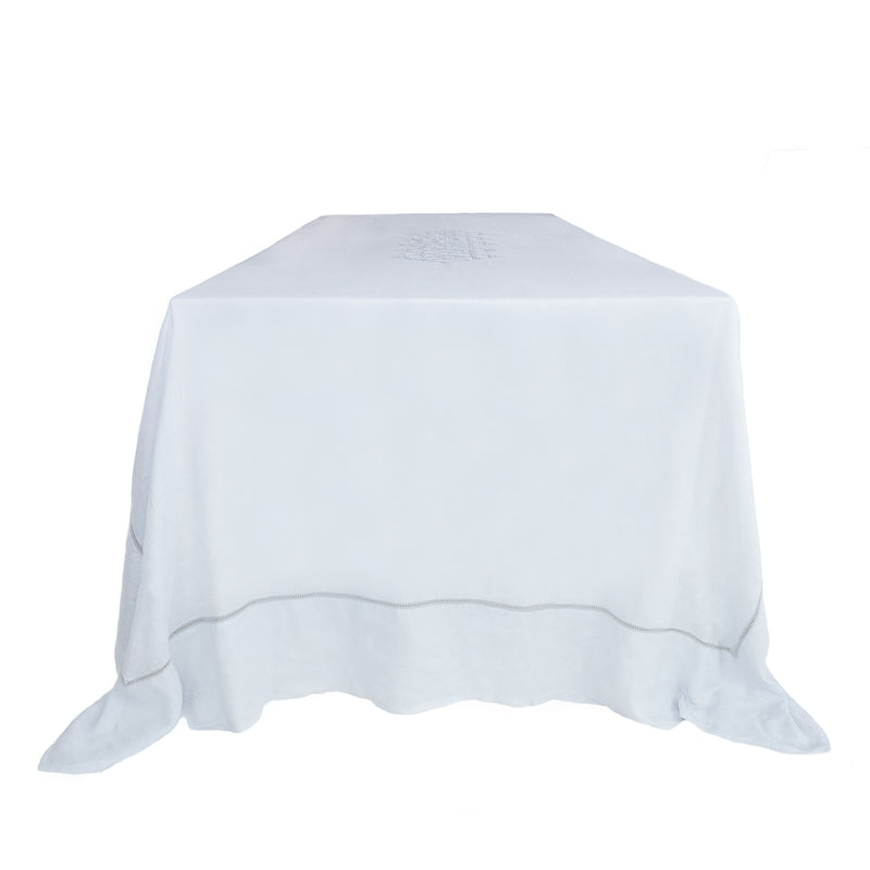 LINEN GAUZE TABLECLOTH GRAY/BLUE KOUTUBIA