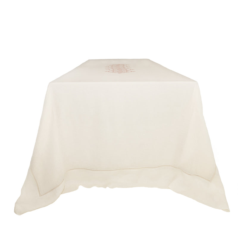 LINEN GAUZE TABLECLOTH CREAM KOUTUBIA