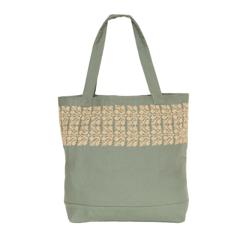 KHAKI CANVAS BAG TAN SINEAD