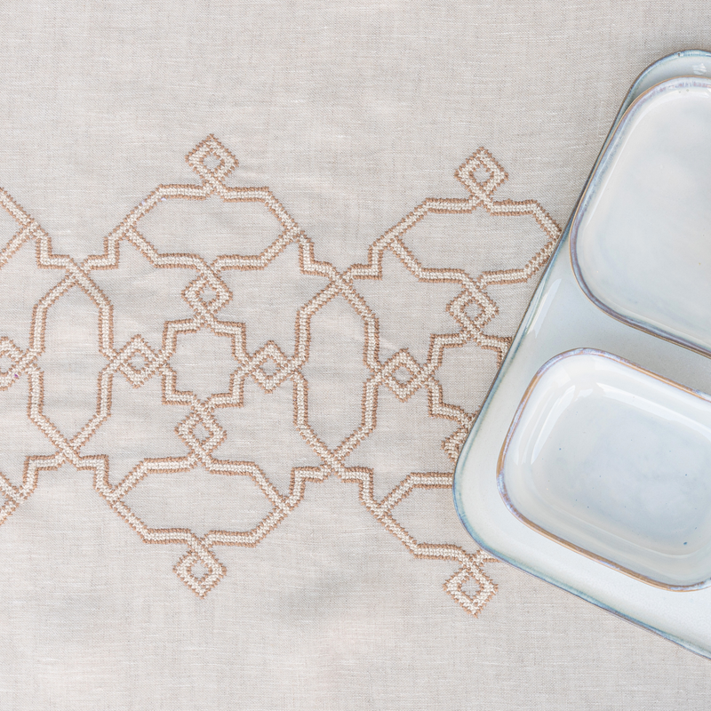LINEN GAUZE TABLECLOTH NATURAL KOUTUBIA