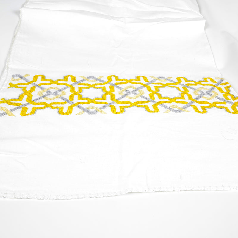 WHITE COTTON BABY BLANKET ALHAMBRA