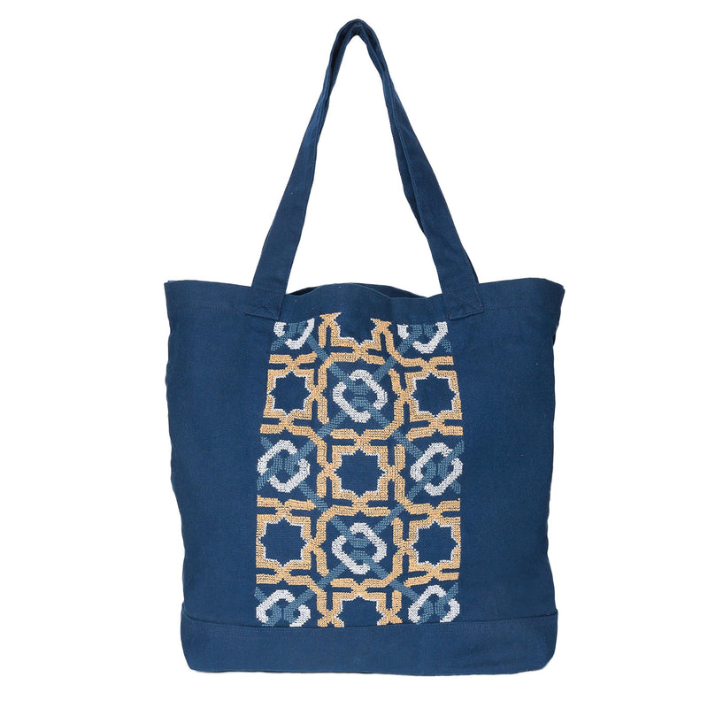 NAVY CANVAS BAG SDG#17