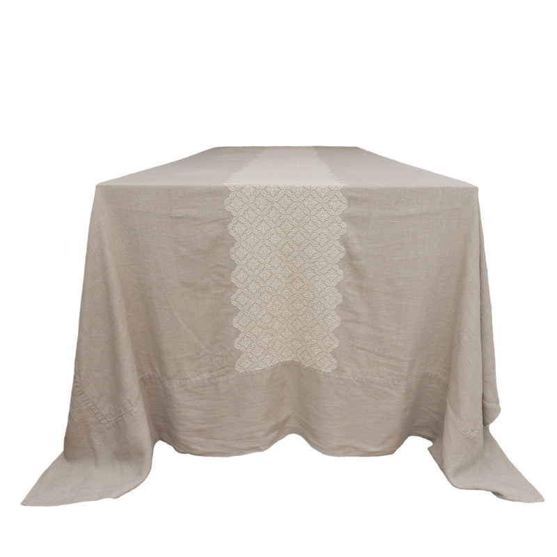 LINEN TABLECLOTH POPPY