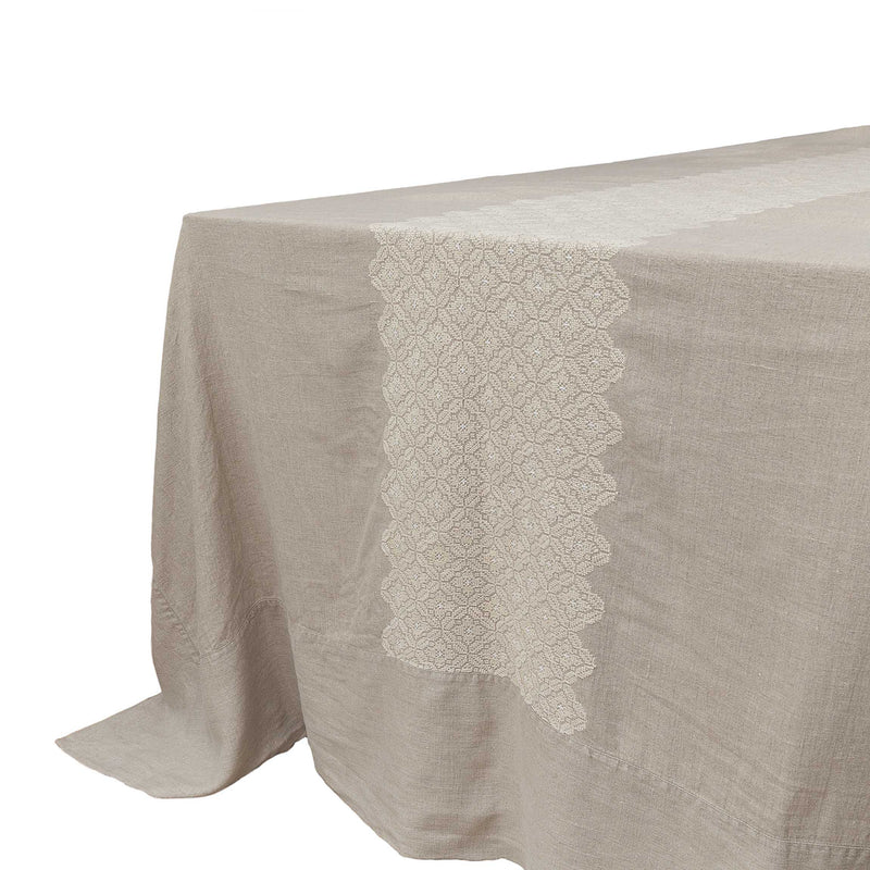 LINEN TABLECLOTH POPPY | 350 x 180 cm