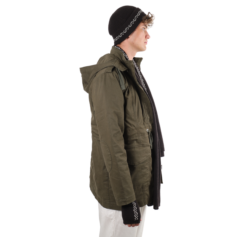 BROWN CASHMERE SCARF | WAVES