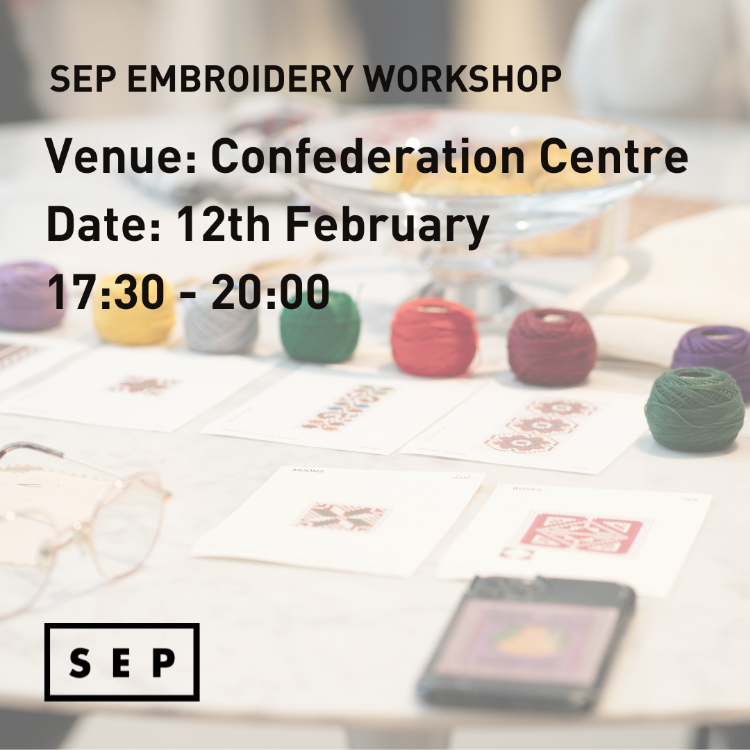 SEP TATREEZ EMBROIDERY WORKSHOP | GENEVA