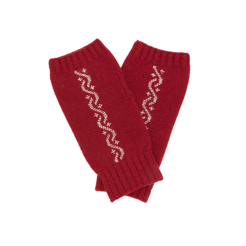 RUBY CASHMERE MITTENS | WAVES