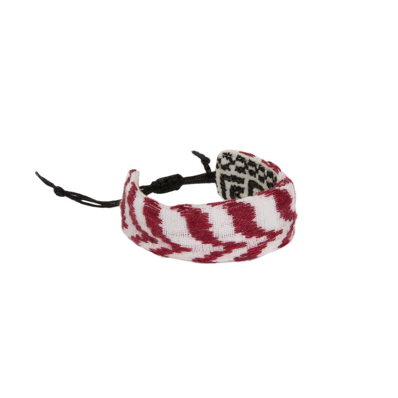KEFFIYEH EMBROIDERED BRACELET | SET of 2