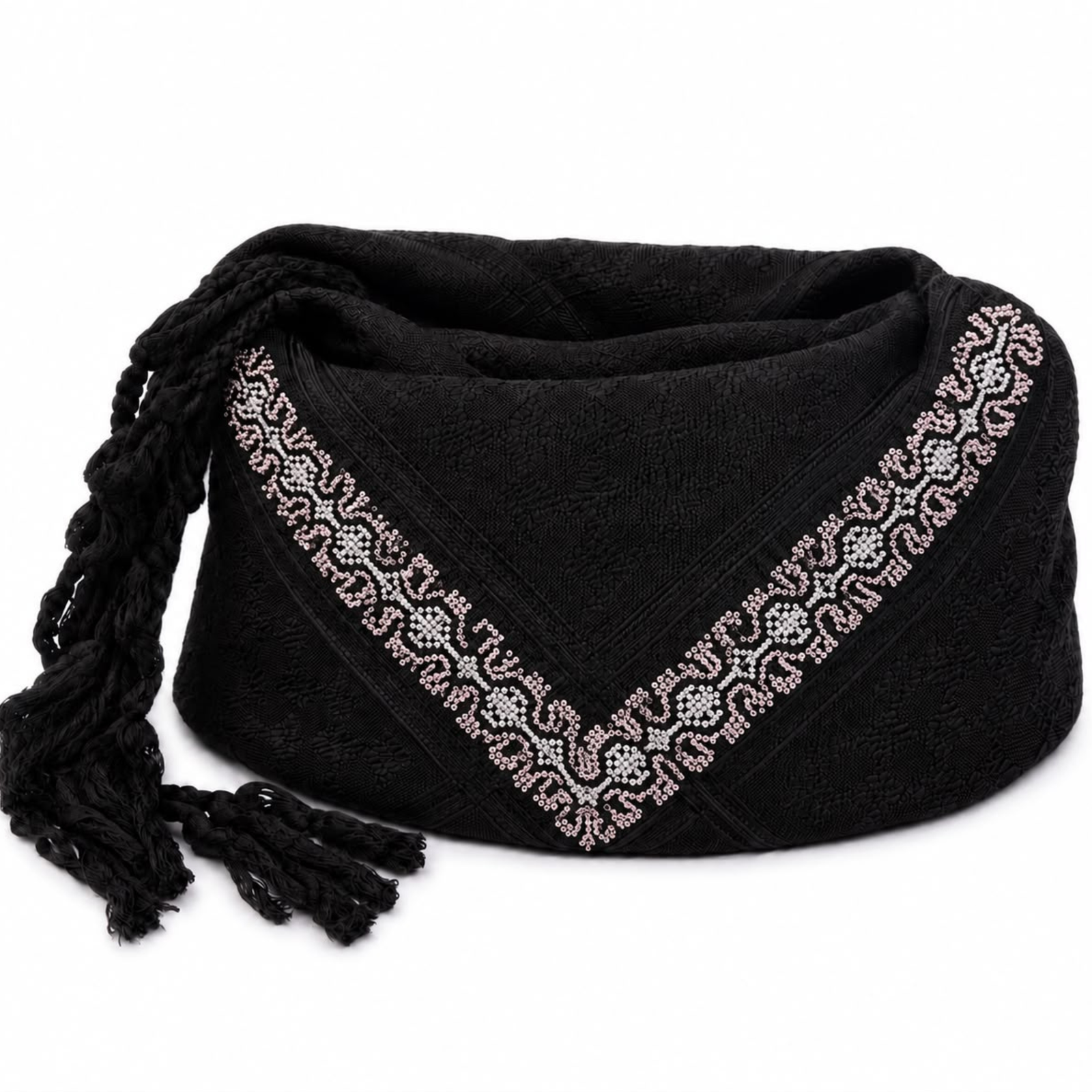 MAY BLACK MURANO COTTON KEFFIYEH