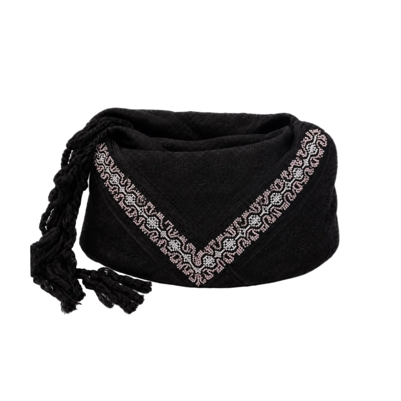 MAY BLACK MURANO COTTON KEFFIYEH