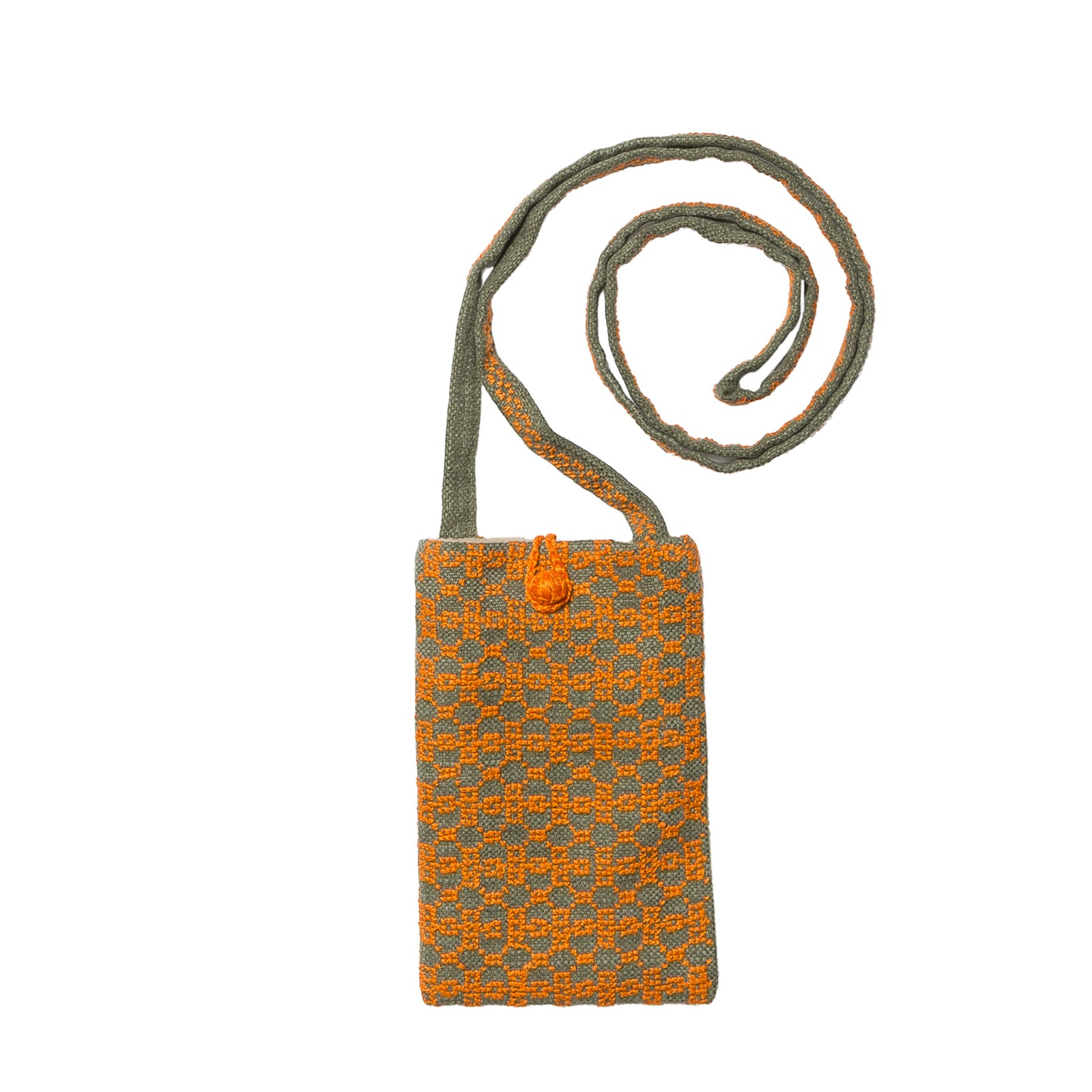 Orange on Khaki