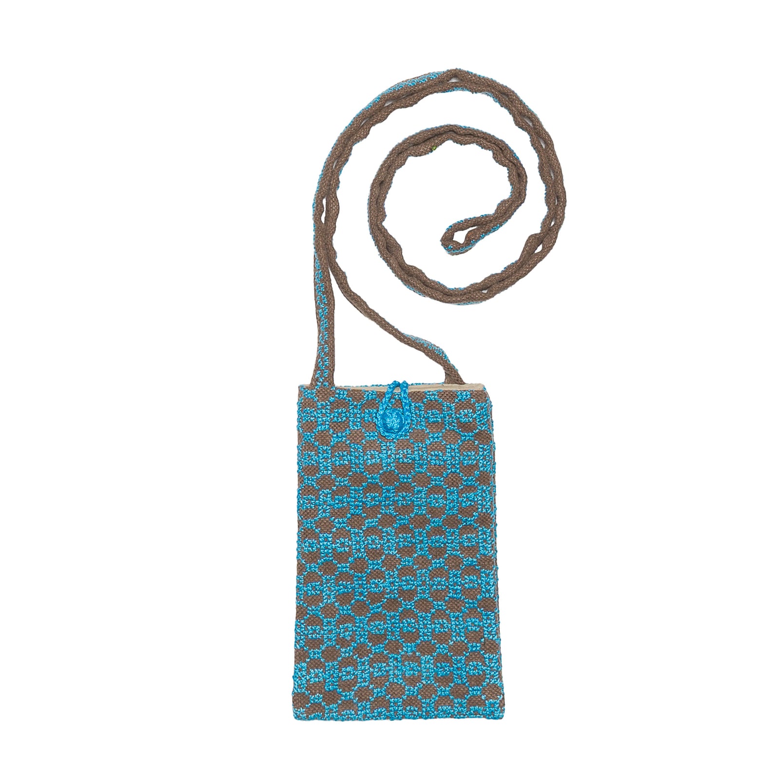 Antique Blue on Brown