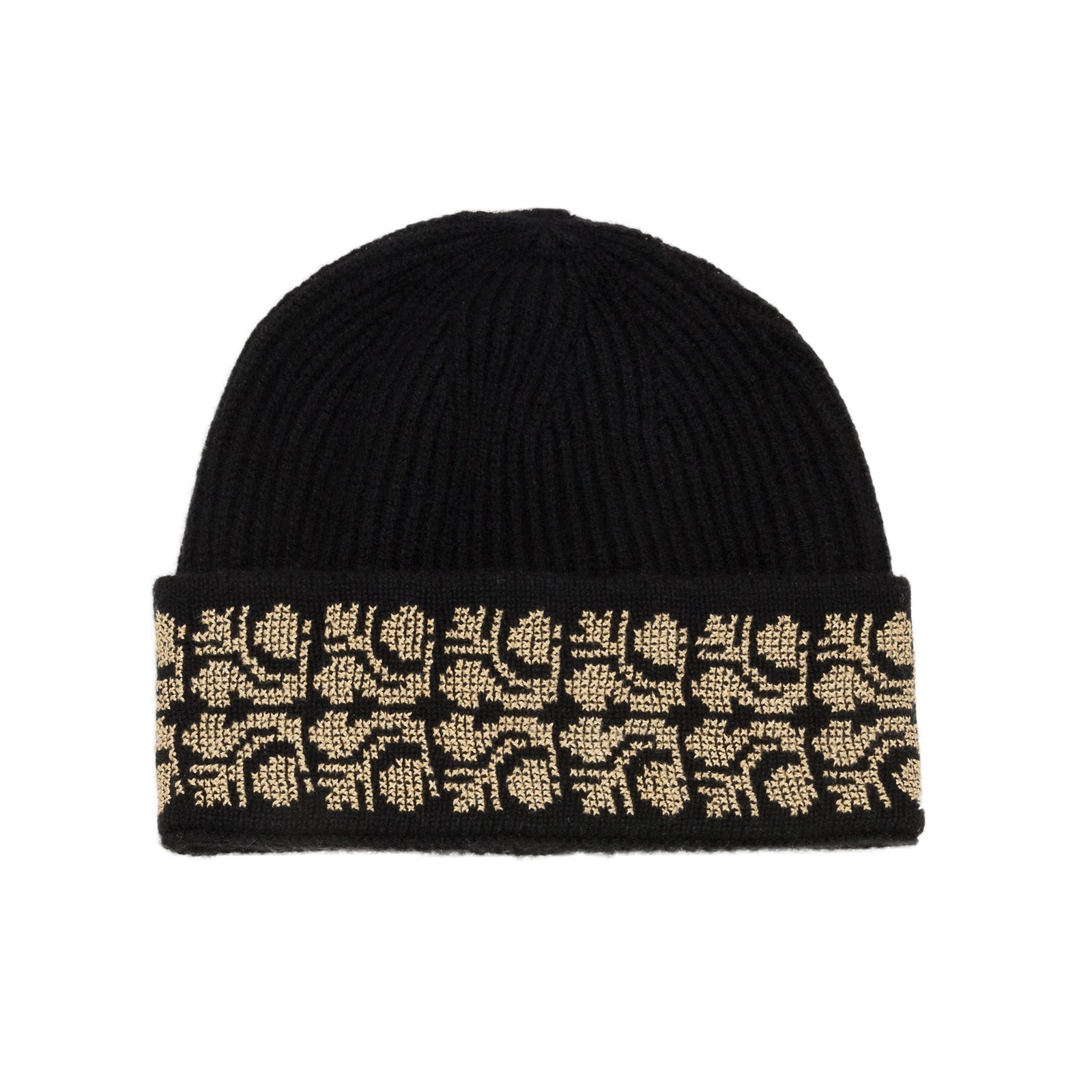 BLACK CASHMERE BEANIE | SINEAD