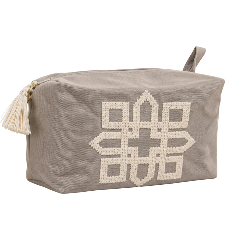LINEN TAUPE BEAUTY CASE BOJ