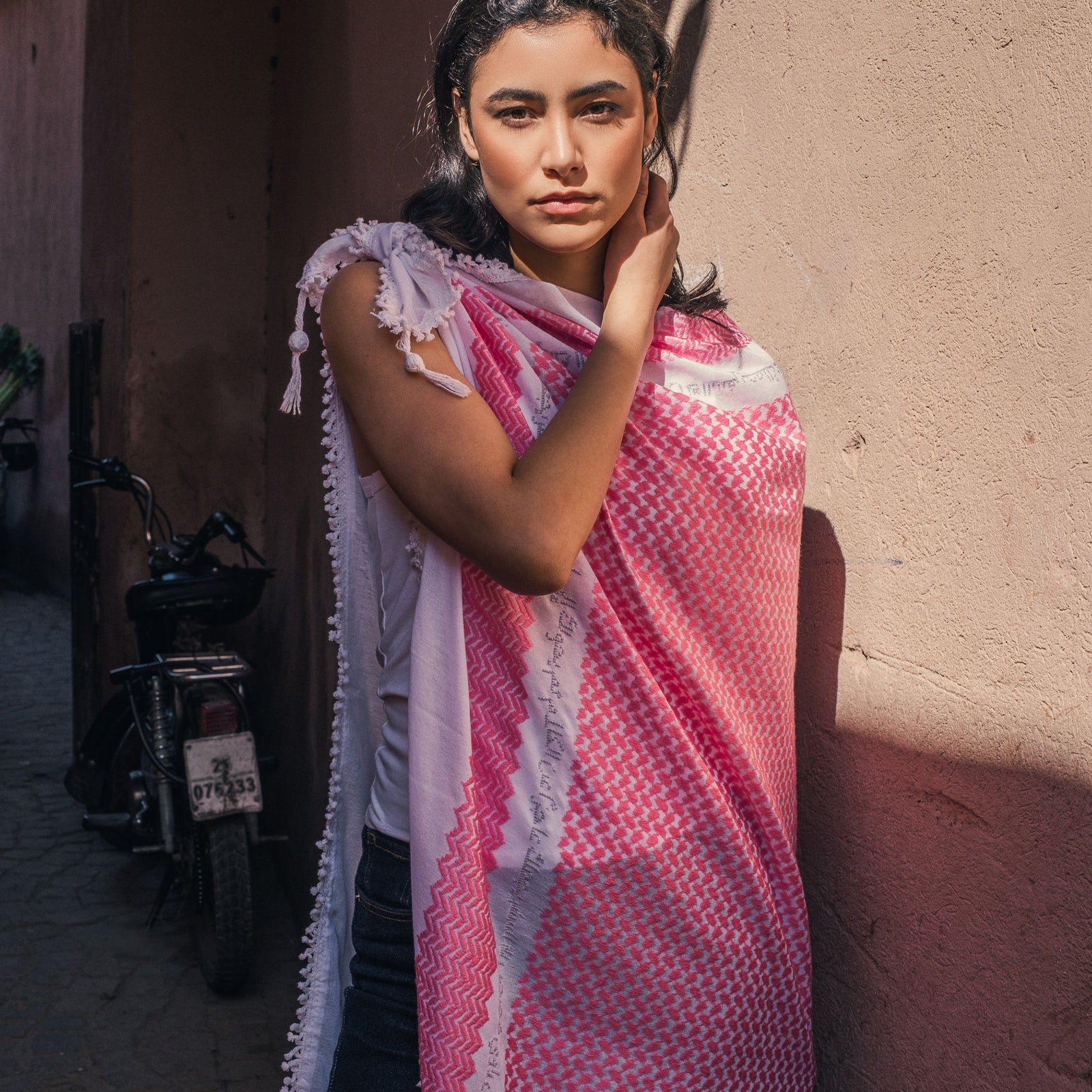 PINK IBN BATTUTA SPECIAL EDITION KEFFIYEH
