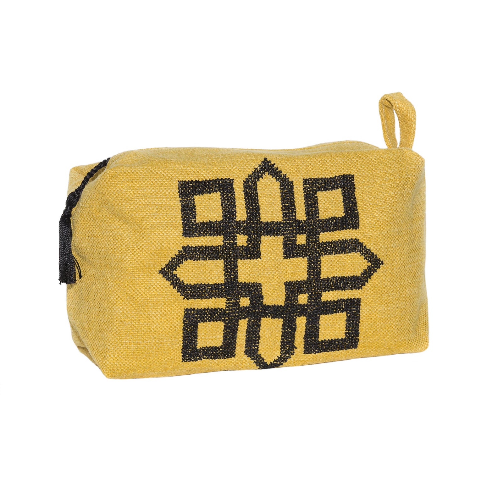 BLACK ON MUSTARD