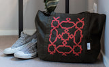 canvas tote bag embroidered by hand in jordan