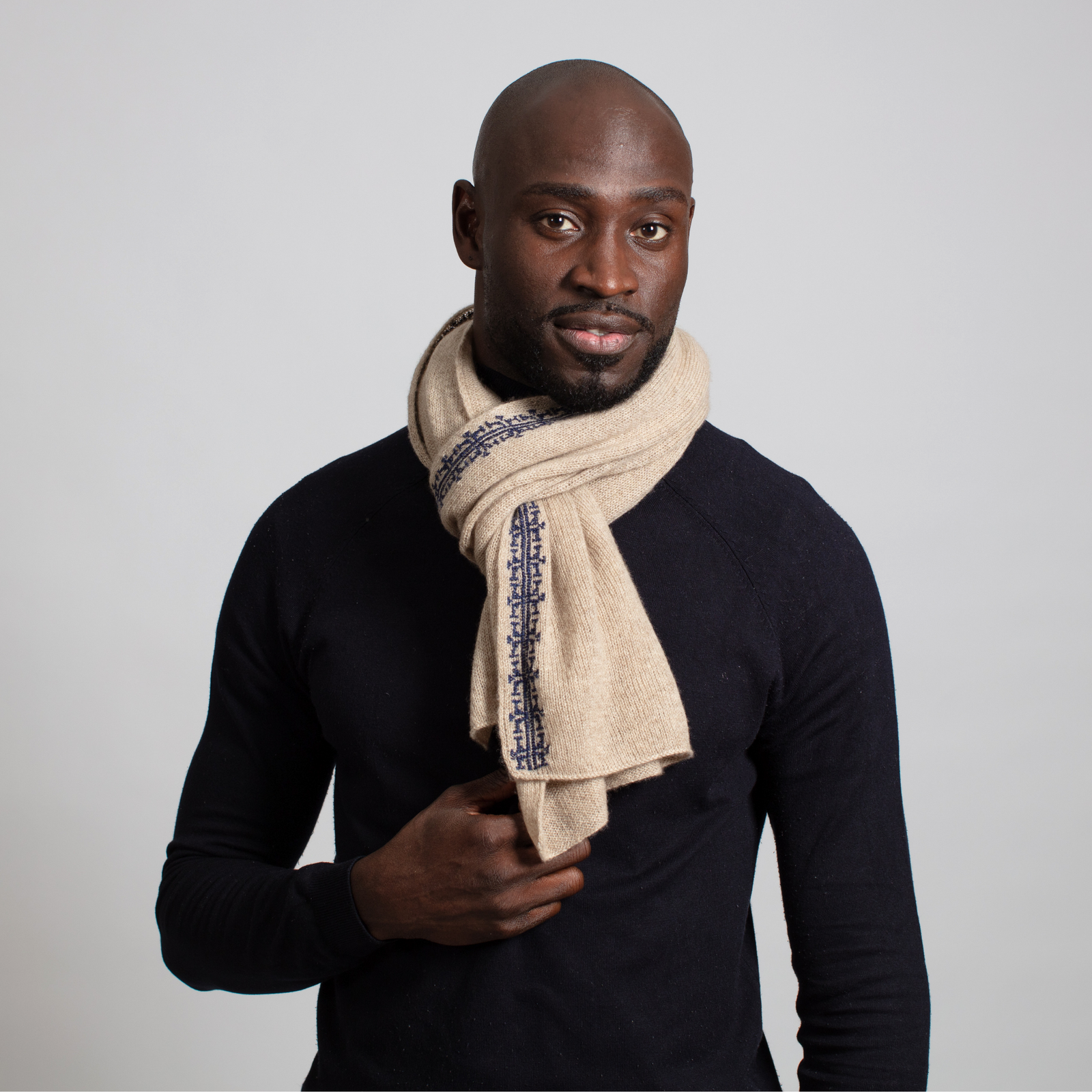 BEIGE CASHMERE SCARF – SEP Suisse - Main Image