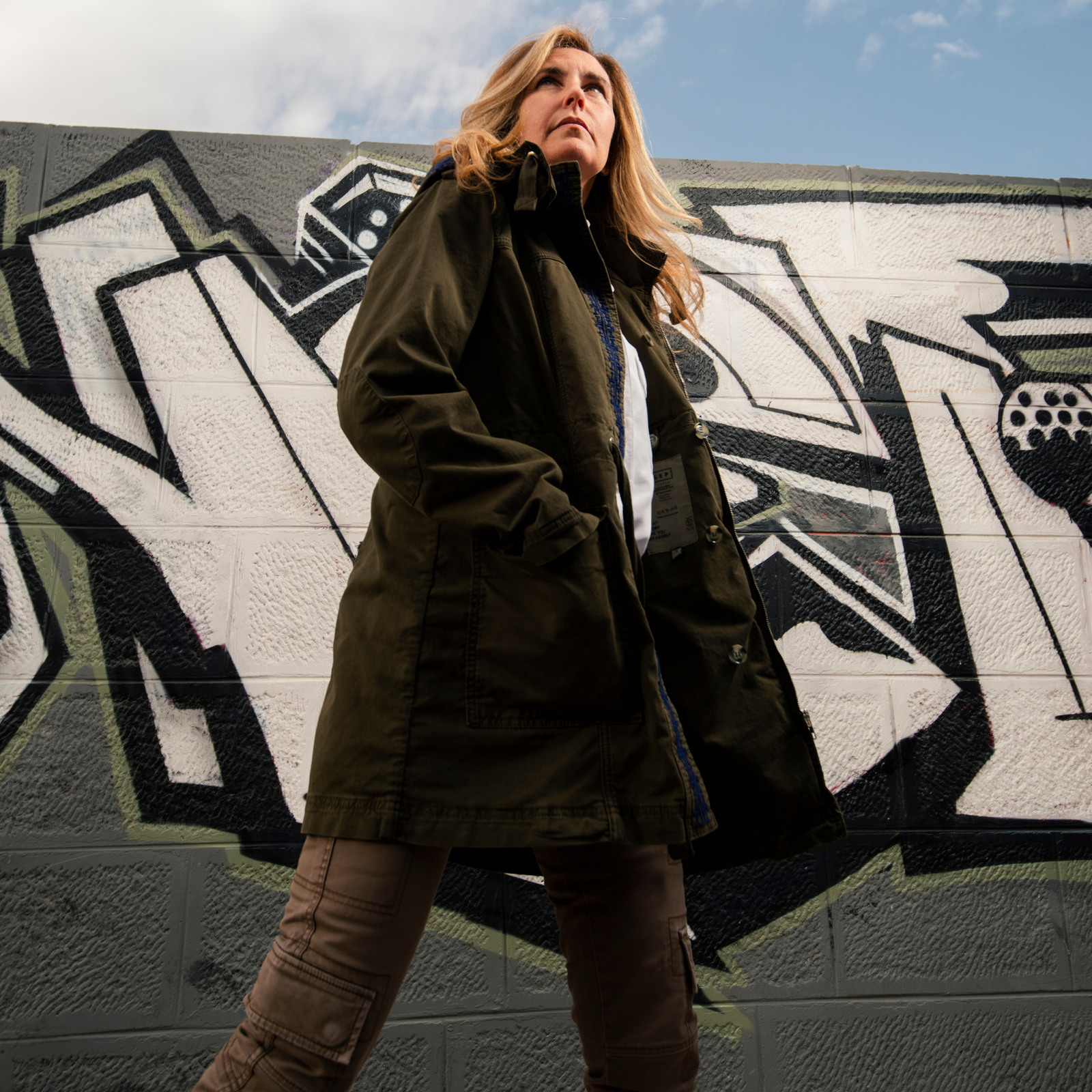 Women's army 2025 parka coat