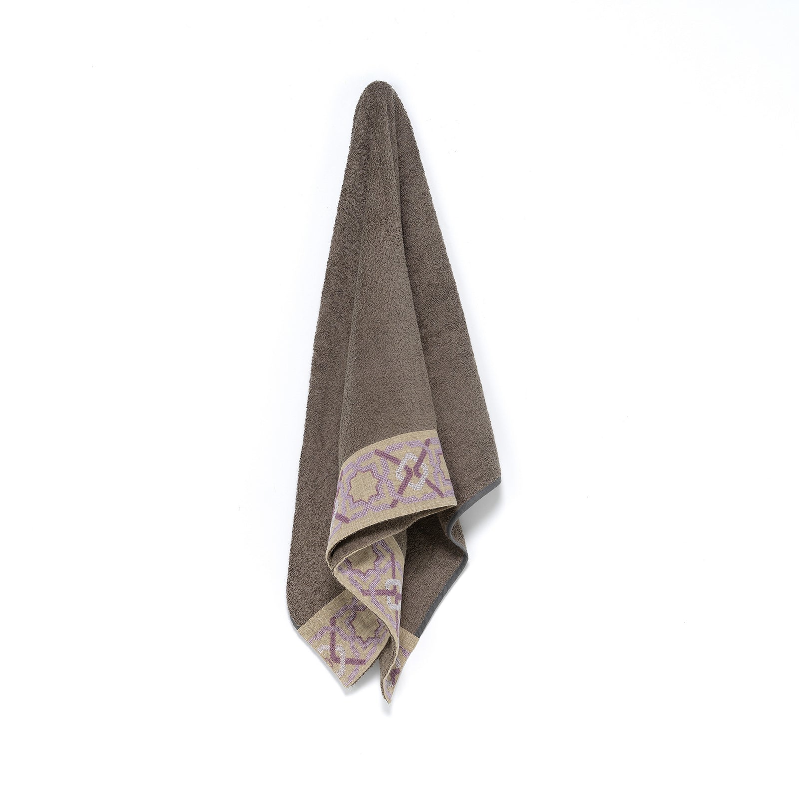 TAUPE TERRY COTTON TOWEL ALHAMBRA®